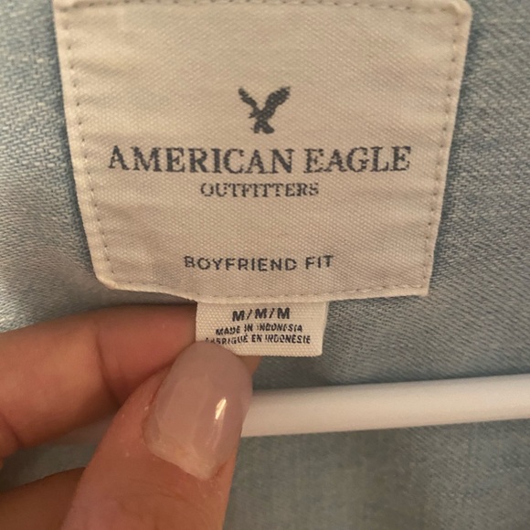 American Eagle Jean Button-up Shirt - Picture 3 of 3